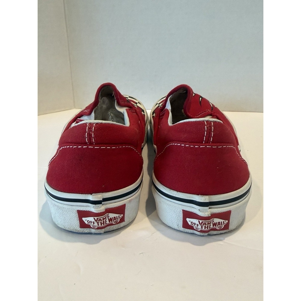 VANS Checkerd Flame Classic Slip On Skate Shoes Size 4.5 Men's Or 6 Women's - Picture 5 of 9